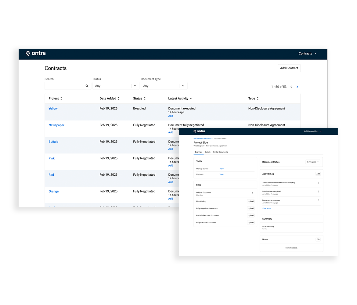 Accord Contract Overview Page